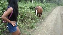 Thai Teen Peru to Ecuador horse cock to creampie